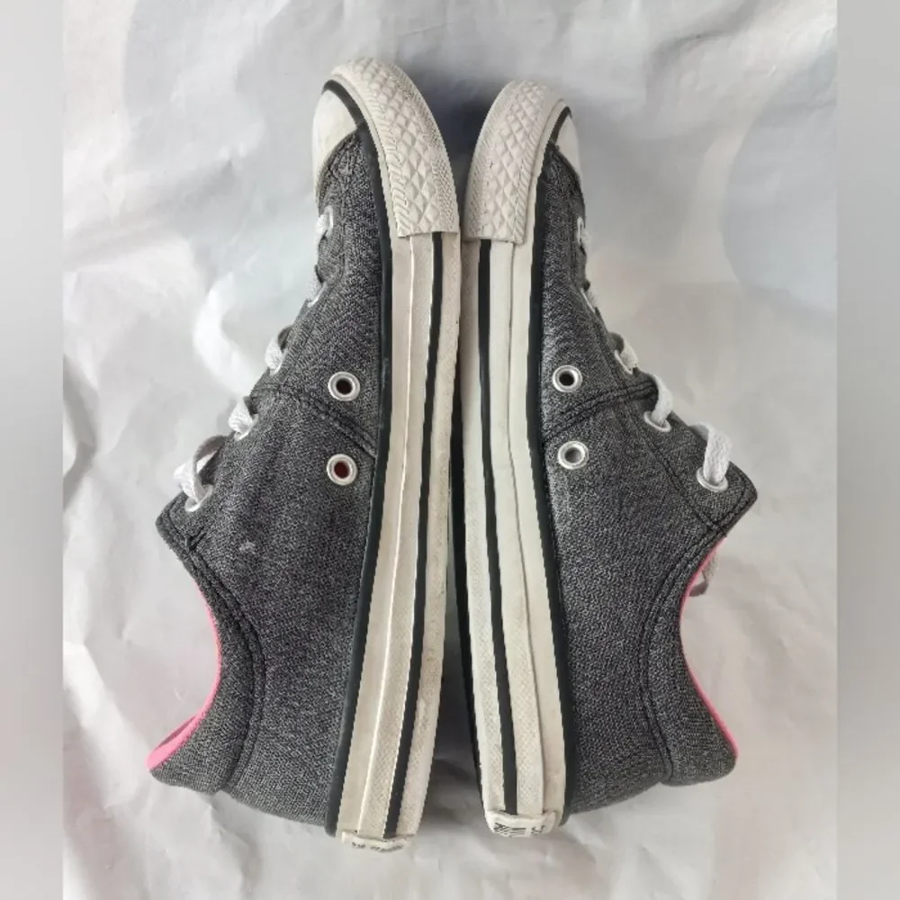 Converse All Star Grey Pink Sneakers Youth 4 Shoes